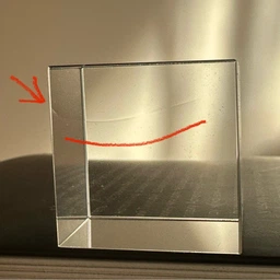 Кубическая высококачественная стеклянная оптическая призма 30x30x30 (AH0026_2)