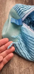 Сумка мешок для стирки обуви 40×20 см — серый мешок для стирки кроссовок в стиральной машине фото от покупателей 1