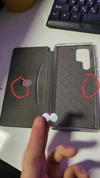 Чехол-книжка Elegant на Samsung Galaxy S22 Ultra золотистый фото от покупателей 1