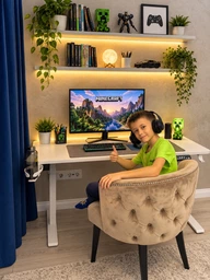 Стол с электрорегулировкой высоты 120 X 60 см Flexi Tech Black Matte 27884 фото от покупателей 2