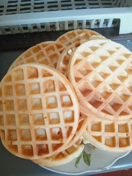 Вафельниця міні Vaffle maker mini для віденських та бельгійських вафель, сендвічниця чорно-червона