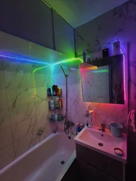 Гибкая неоновая LED-лента LONGITUD 10 м RGB с управлением через смартфон, USB Bluetooth, IP68, пульт дистанционного управления фото от покупателей 10