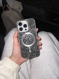 Чохол Swarovski Case with MagSafe для iPhone 14 Pro Титановий сірий