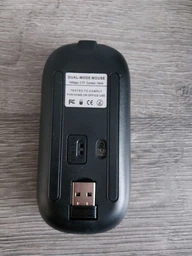 Беспроводная бесшумная аккумуляторная мышка с RGB подсветкой 1600DP Bluetooth 5.2 + 2.4 GHz тихая для ноутбуков пк планшетов плоская Slim фото от покупателей 3