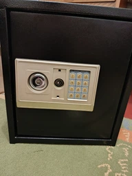 Сейф мебельный Mzavod СМ-400Е черный стальной с электронным кодовым замком и полкой (17-163-3031430100005)