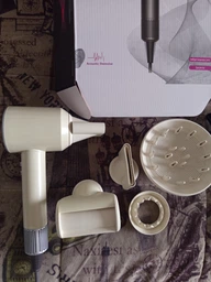 Фен Super Hair Dryer макарон 1 насадка: швидке сушіння + кейс фото від покупців 3