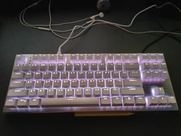 Клавиатура игровая механическая проводная Hator Gravity X TKL Orange Switch USB White компактная геймерская клавиатура с RGB подсветкой для ПК