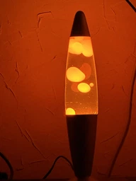 Настільна Лава лампа з воском LAVA LAMP 41см Помаранчева