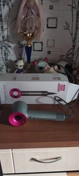Фен для волосся Leafless Hair Dryer потужний фен 1 насадка сушіння волосся 1600 Вт Ceramic beige pink фото від покупців 7