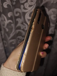 Чехол-книжка Elegant на Huawei P40 Lite E золотистый фото от покупателей 2