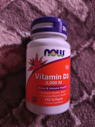 Now Foods, витамин D3, 50 мкг (2000 МЕ), 120 капсул