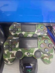 Джойстик игровой универсальный для sony playstation ps3 ps4 PC ios android tv windows беспроводной Doubleshock bluetooth геймпад сони плейстейшен пс3 пс4 пк компьютера андроид тв с двойной вибрацией сенсором аудио динамиком + зарядный кабель бирюзовый