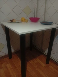 Кухонный квадратный стол (Белый, размер: 67х67 см), NA85W фото от покупателей 4