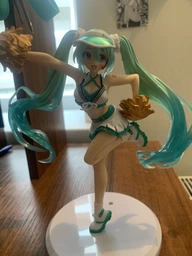 Аніме фігурка 19 см вокалоїд Хатсуне Міку в костюмі чирлідерки, Hatsune Miku vocaloid