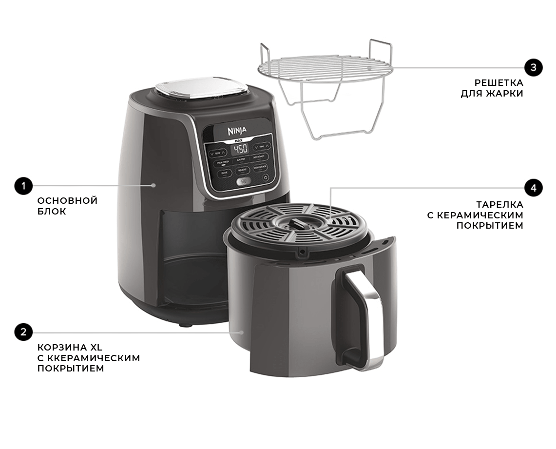 Мультипечь NINJA Air Fryer MAX