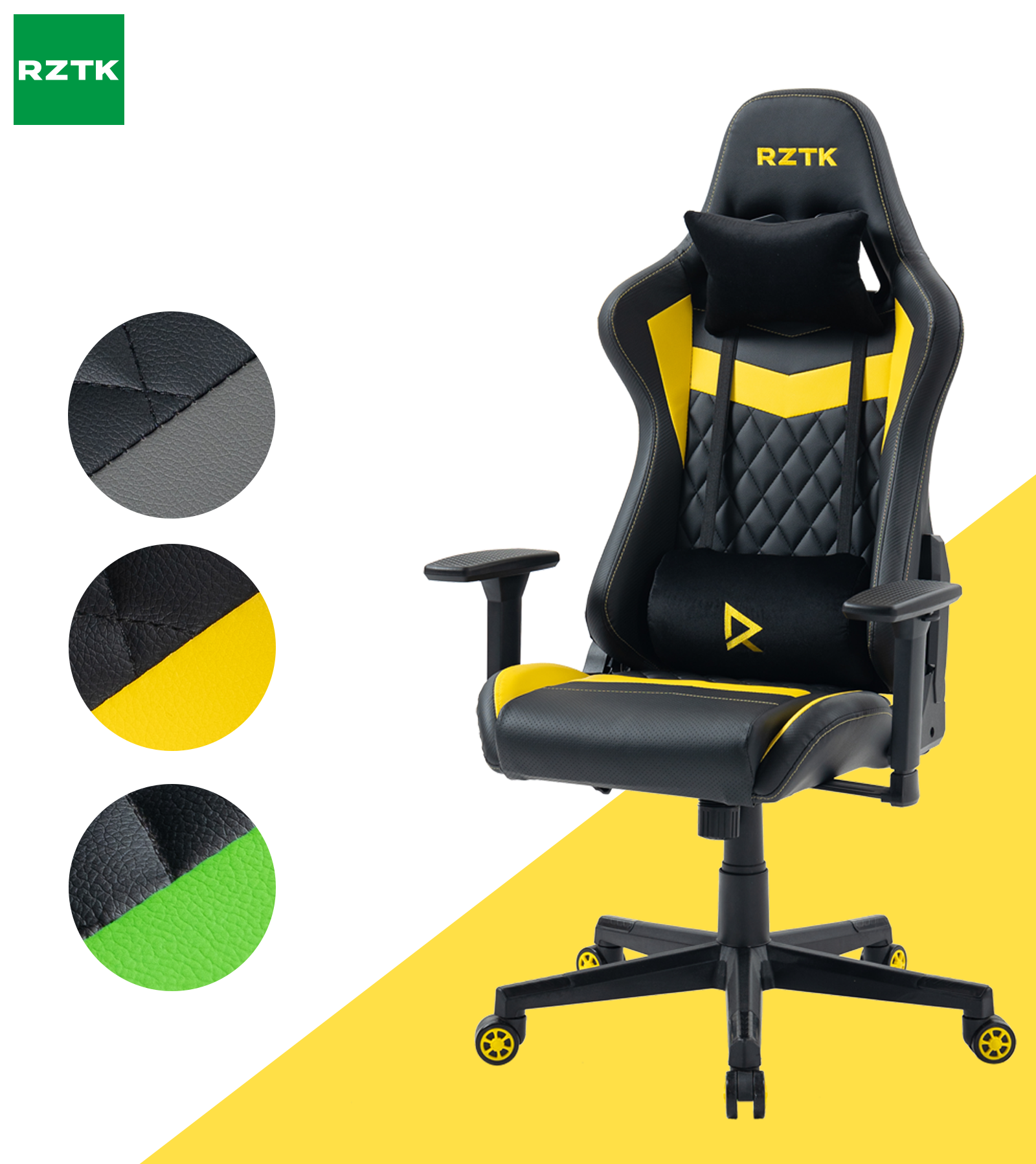 Крісло ігрове RZTK Cobra Чорно-сіре – купити онлайн на ROZETKA