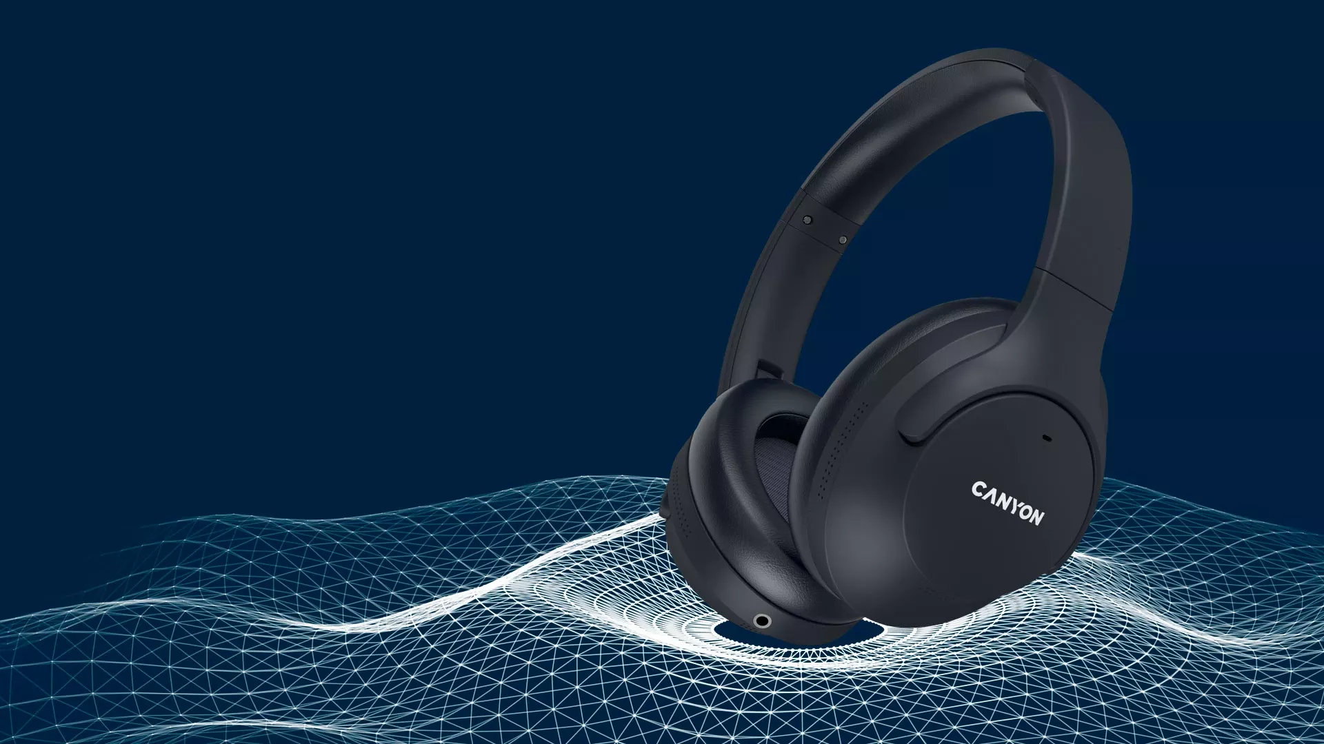 Наушники Canyon OnRiff 10 ANC Bluetooth Black (CNS-CBTHS10BK