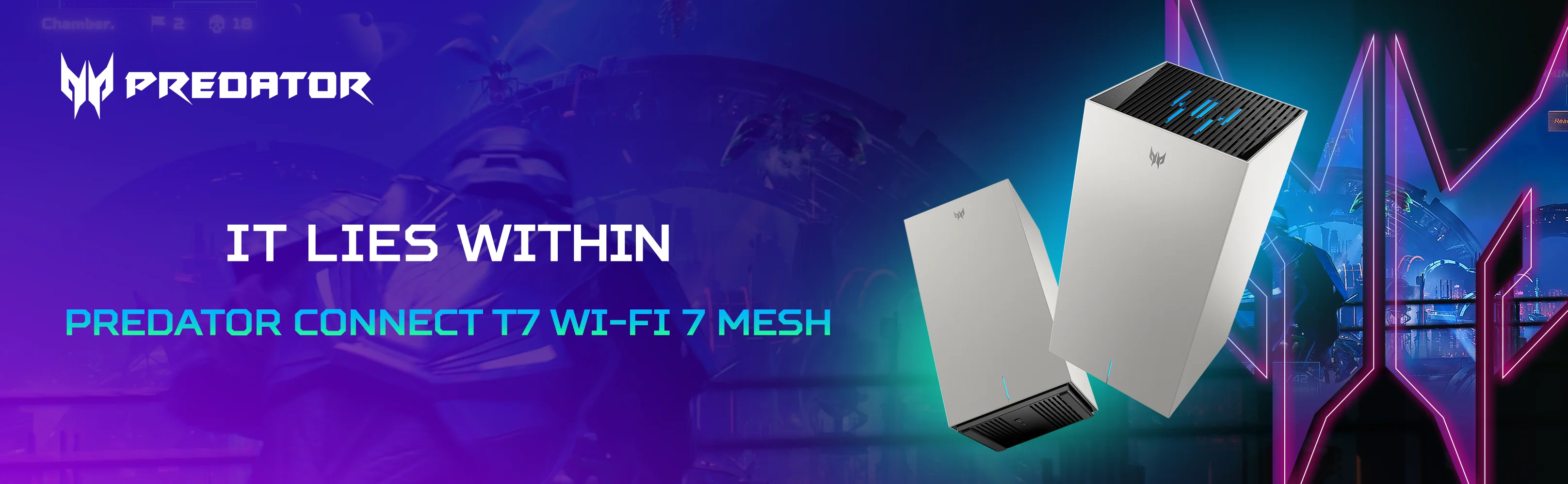 It Lies Within. Predator Connect T7 Wi-Fi 7 Mesh