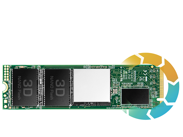 SSD диск Transcend MTE220S 256GB M.2 PCIe Gen 3.0 3D NAND