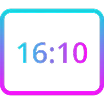 16:10 icon