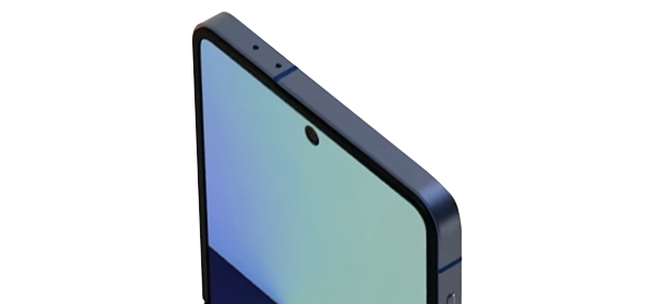 Крупний план кута Galaxy Flip7 з міцною алюмінієвою рамкою.