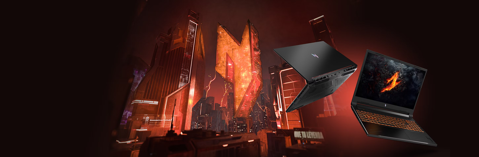 ♡noeru♡ Ноутбук Acer Nitro V 16 ANV16-41-R6HL (NH.QRUEU.00D) Obsidian