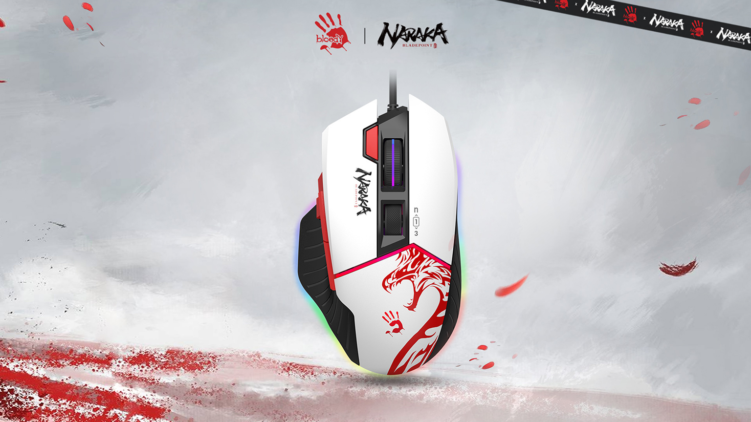 Мышь A4Tech Bloody W95 Max USB Naraka (4711421982153) – фото