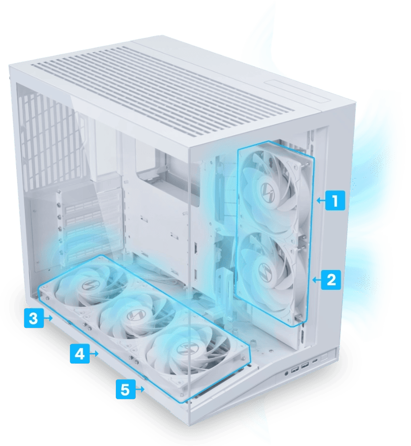 Корпус Lian Li O11 Dynamic Mini V2 Flow White (G99.O11DMIV2FW.00