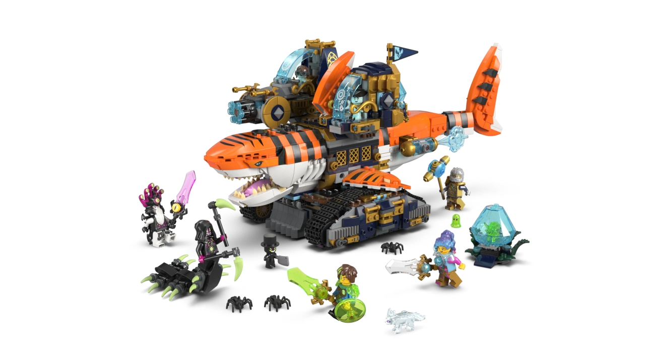 Конструктор LEGO DREAMZZZ Танк: тигровая акула 1458 элементов