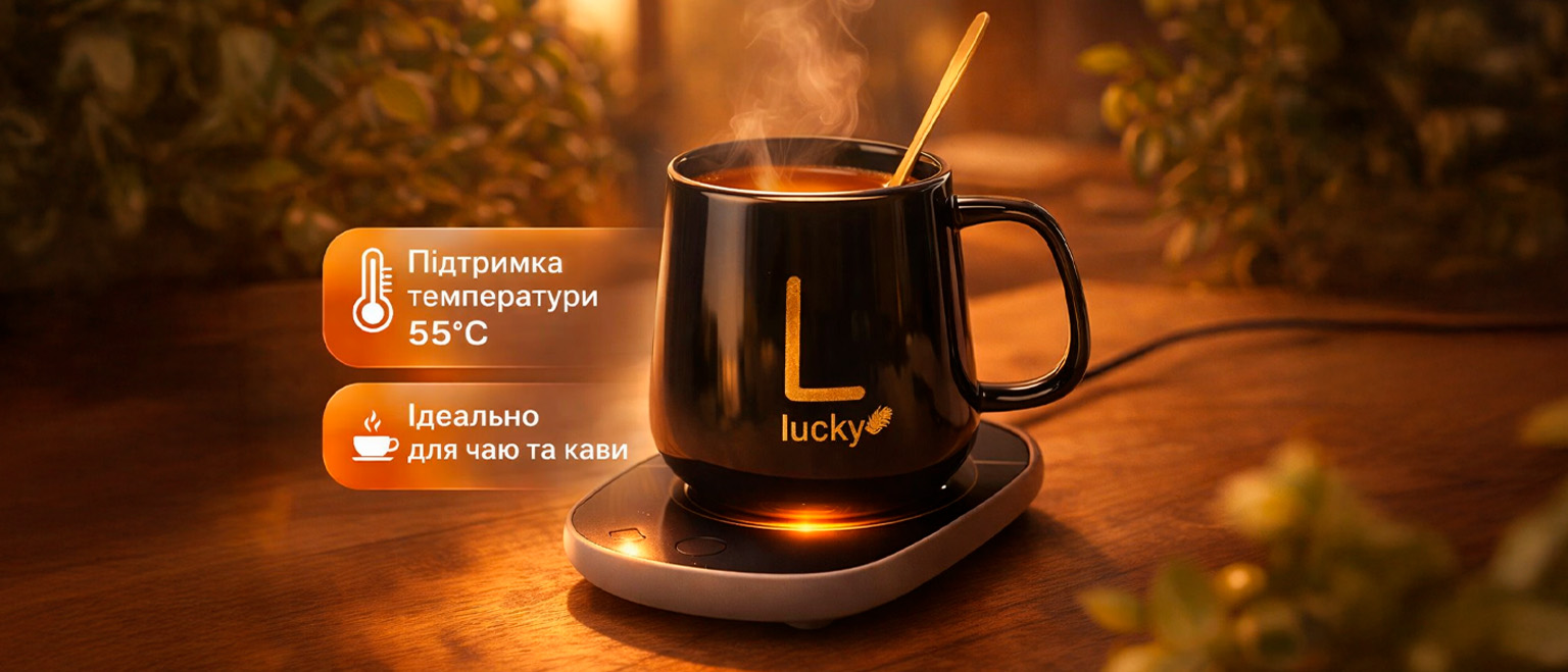 Чашка з підігрівом Lucky