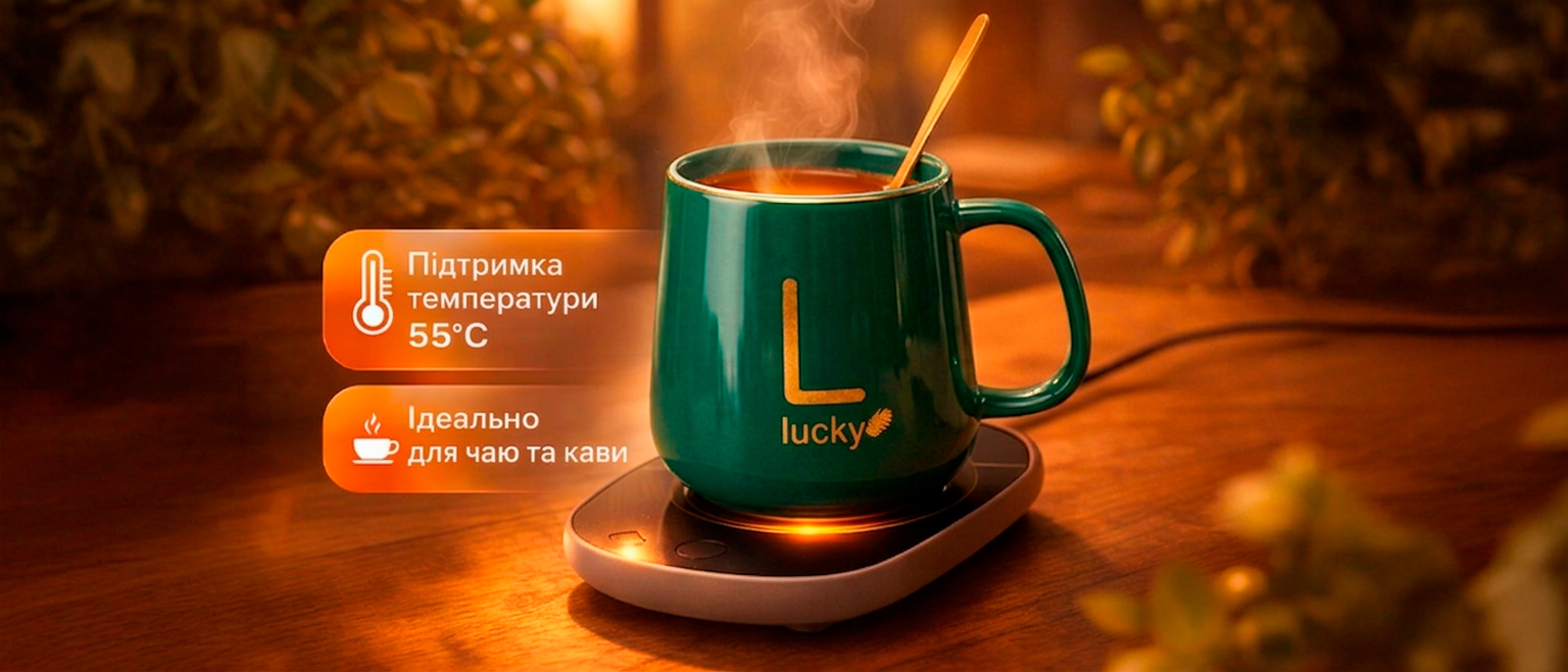 Чашка с подогревом Lucky