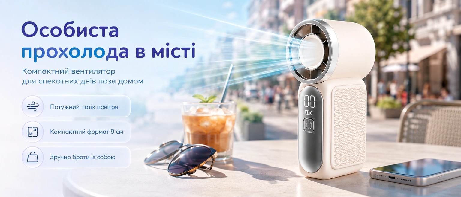 Мини-вентилятор BRS White