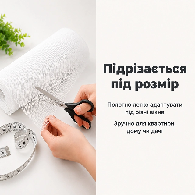 Подрезается под размер