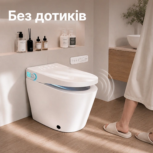 Бесконтактное управление унитазом