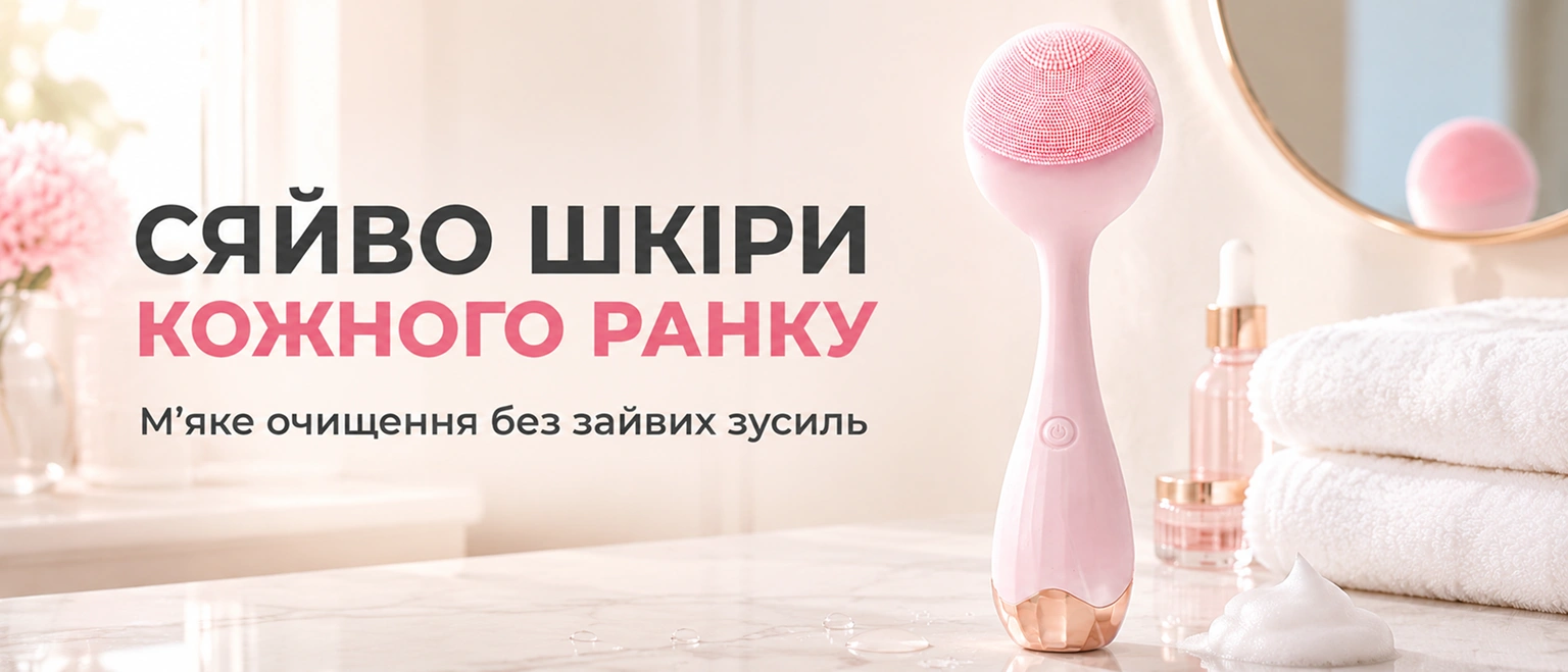 Сияние кожи каждое утро - массажная щетка BRS Pink