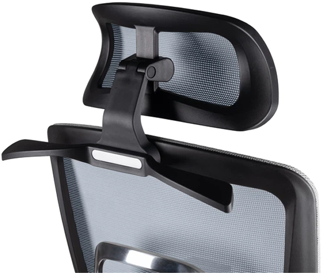 Міцна алюмінієва хрестовина та нейлонові колеса крісла Barsky ECO Grey G-16 slider