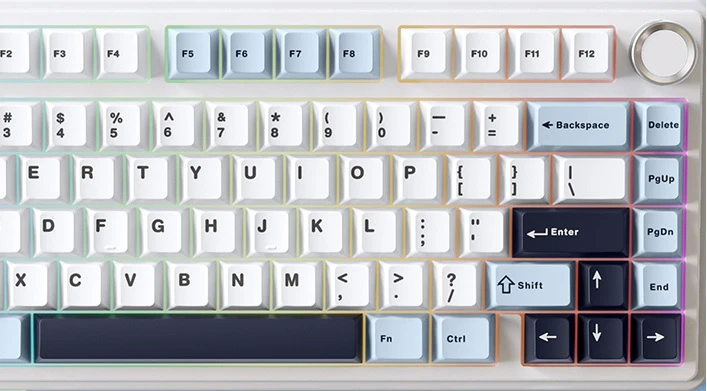 AULA F75 Gray wood switch V3