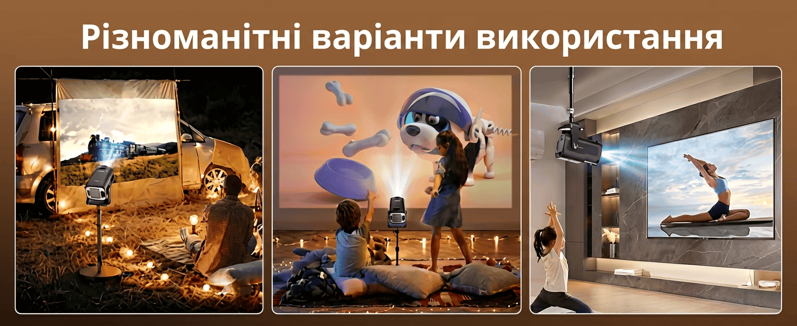 Яскраве та чітке зображення з підтримкою 4K завдяки 400 ANSI люменам