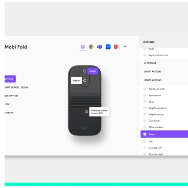 Настройка кнопок в Logi Options+