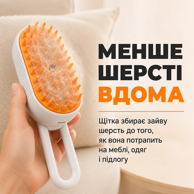 Ефективне прибирання та зменшення кількості шерсті вдома