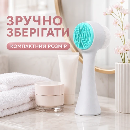 Компактный размер щетки для удобного хранения дома