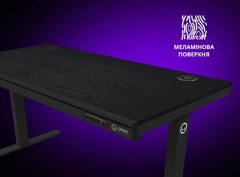 Меламиновая поверхность игрового стола Lorgar PRO 80W