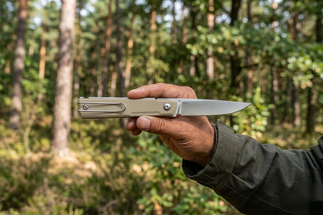 Особливості ножа RUIKE D712-T: замок Liner Lock, сталева кліпса та невидимий фліпер