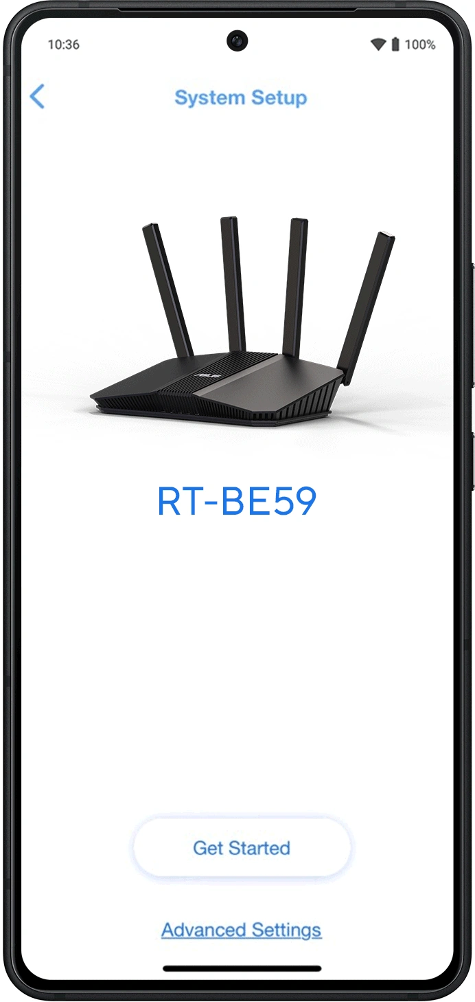 Интерфейс мобильного приложения ASUS Router