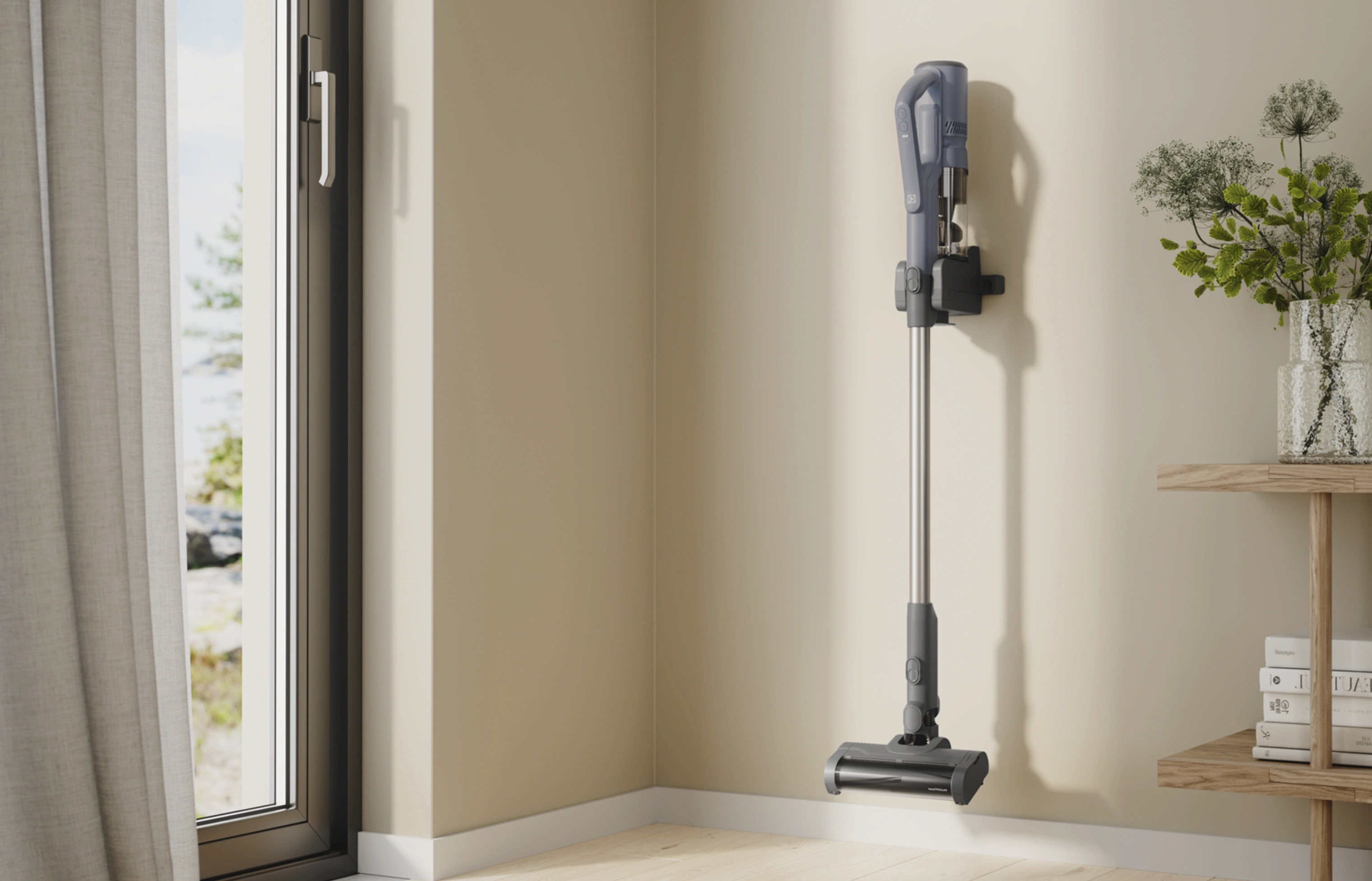 Акумуляторний пилосос Electrolux EP51UH18DB у сучасному інтерʼєрі