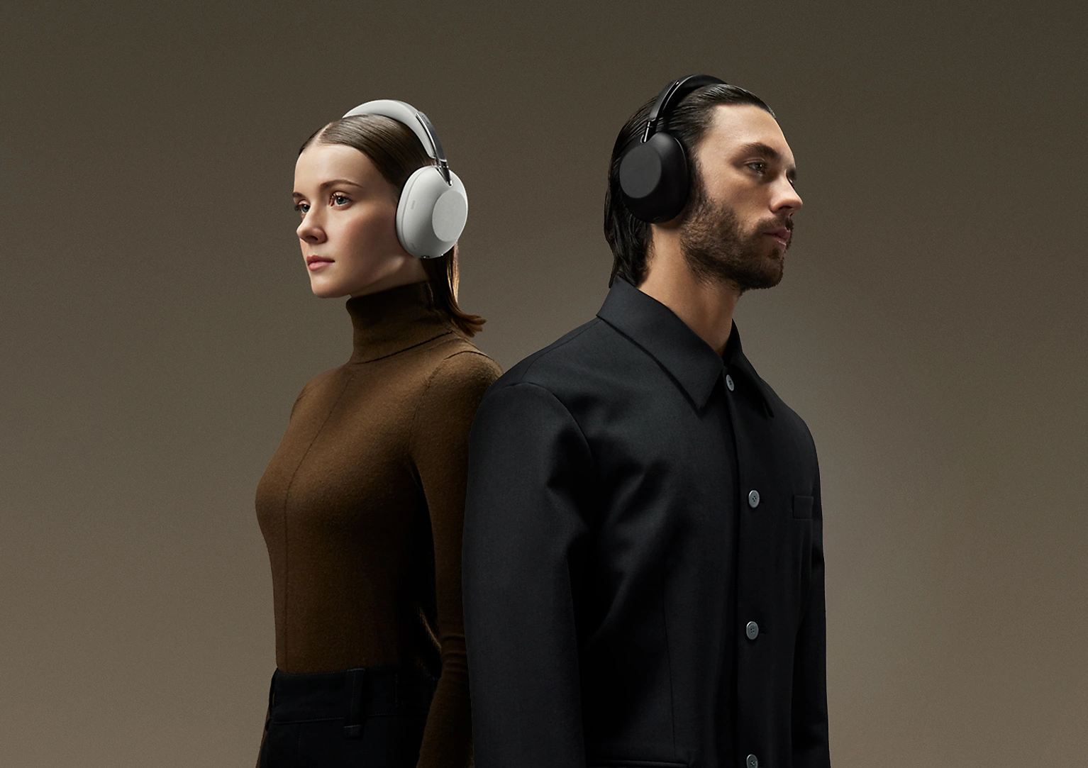 Беспроводные наушники Sony 1000X THE COLLEXION в белом и черном цветах