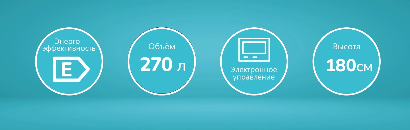 Характеристики холодильника Scandix BMF180INF: энергоэффективность, объём 270 л, электронное управление, высота 180 см