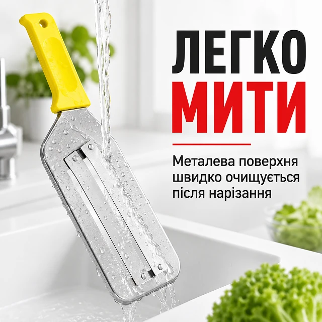 Просте та швидке миття металевого леза під краном