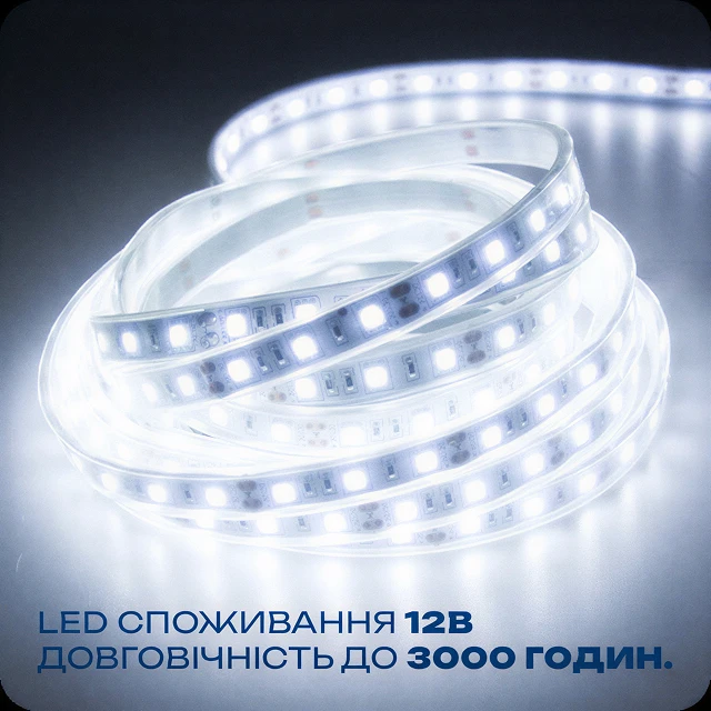 Энергоэффективная гибкая диодная LED-лента на 12В