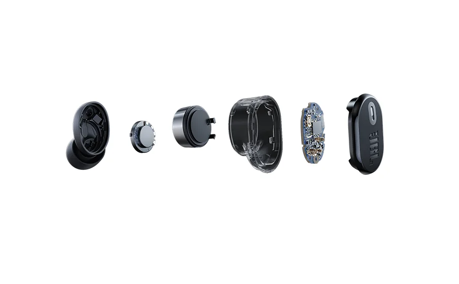 6 микрофонов для чистых звонков в JBL Tune Beam 2 Ghost